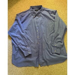 Ralph Lauren Shirt Buttondown Mens Blue Pinpoint 5XB